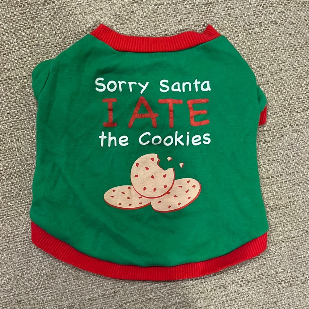 🍪HP🍪 Santa I Ate the Cookies Dog Shirt